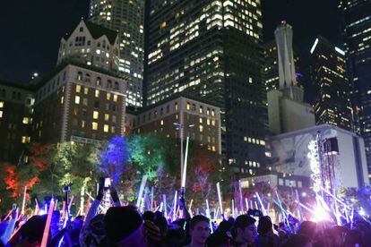 Fans de 'Star Wars' en Los Ángeles (California), el pasado 18 de diciembre, día de su estreno.