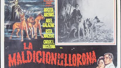 Cartel publicitario de la película 'La maldición de la llorona' (1963), dirigida por el mexicano Rafael Baledón.