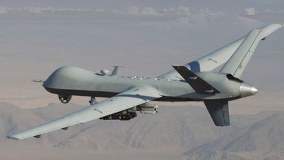 Imagen del MQ-9 Reaper, de la firma estadounidense General Atomics, que Defensa estudia adquirir.