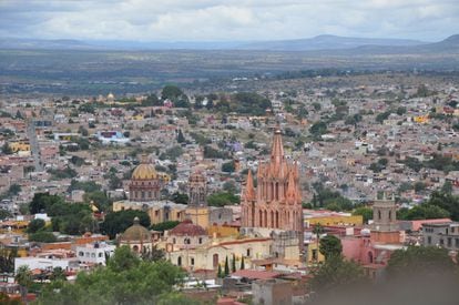 Vista panorámica de San Miguel de Allende, Guanajuato (México).