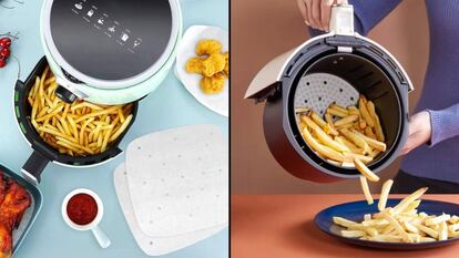 Forro De Papel Desechable Air Fryer, Forros Cuadrados Para F