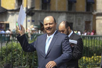 César Horacio Duarte Jáquez, exgobernador de Chihuahua, en Ciudad de México en 2014.