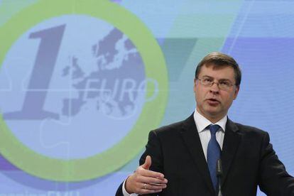 El vicepresident de la Comissió Europea, Valdis Dombrovskis.