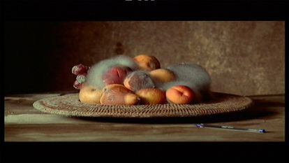 'Still Life', imagen de una naturaleza muerta en vídeo de la artista británica Sam Taylor-Johnson.