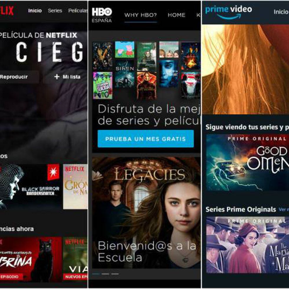 Comparación de precios de Netflix, HBO Max, Prime Video y otras plataformas  para ver series y