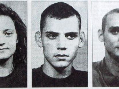 Im&aacute;genes de la polic&iacute;a alemana de los tres miembros hasta ahora identificados del grupo terrorista neonazi.
