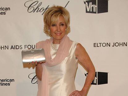 La diseñadora Lana Marks en la fiesta de la Fundación Elton John en 2008. 