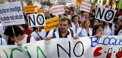 Manifestacion por la Ciencia en Madrid.(DVD 692)