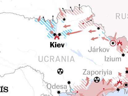 Los mapas de la guerra en Ucrania: resumen visual hasta el 4 de abril