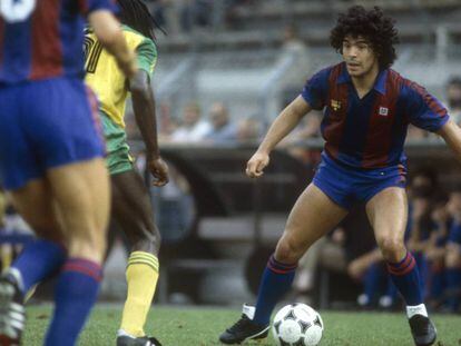 Mararona, durante su etapa del Fútbol Club Barcelona.