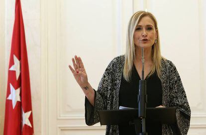 Cristina Cifuentes, el pasado martes.