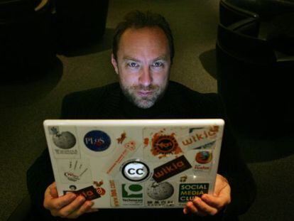 Jimmy Wales, cofundador de Wikipedia: uno de los promotores del boicot a la nueva ley Sinde estadounidense.