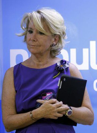 Esperanza Aguirre, el pasado 14 de septiembre.