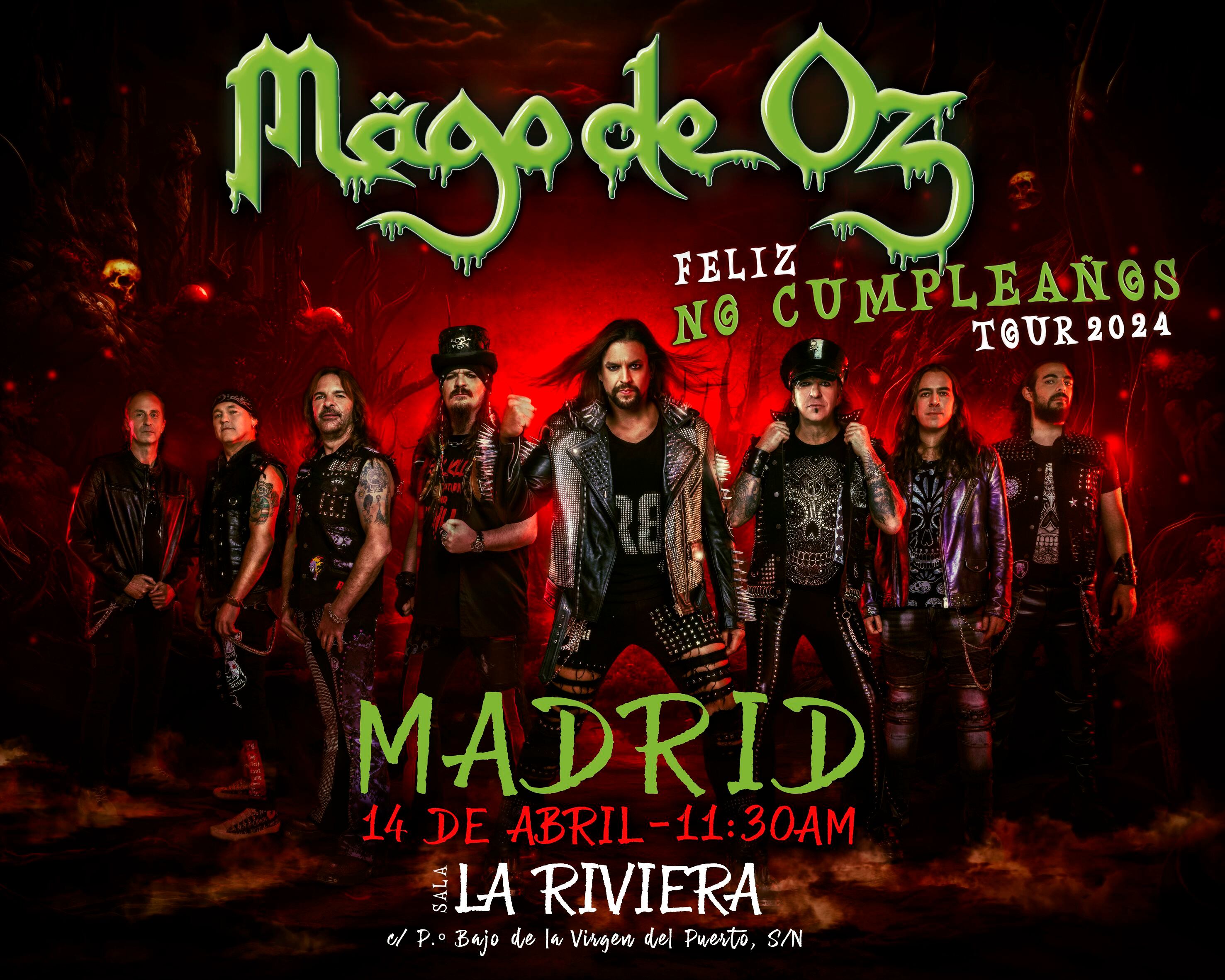 Asiste al concierto de Mägo de Oz en La Riviera