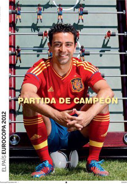 Xavi, portada del especial de la Eurocopa.