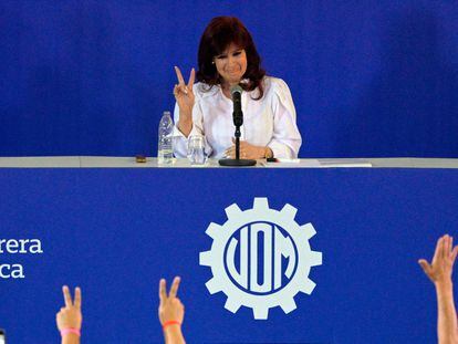 La vicepresidenta argentina, Cristina Kirchner, durante un acto del pasado viernes en Buenos Aires.