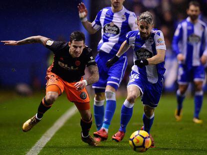 El Deportivo se enfrenta al Valencia en la jornada 19 de la Liga Santander