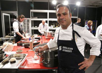 Ángel León, cocinero del restaurante A Poniente, en Madrid Fusión.
