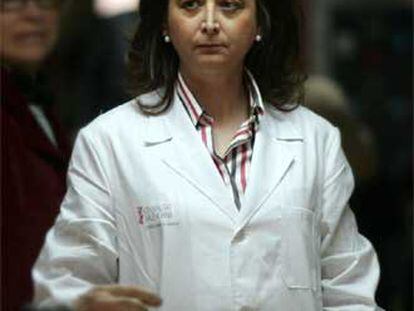 María Morales, en el hospital Doctor Peset de Valencia.