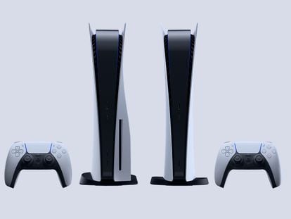Los dos modelos disponibles de la consola PlayStation 5.