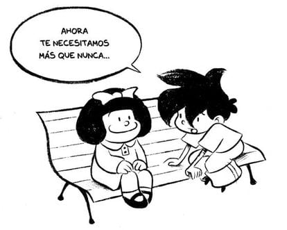 Homenaje a la Mafalda de Quino
