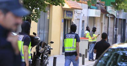 Detenció de gihadistes a Madrid el maig passat.