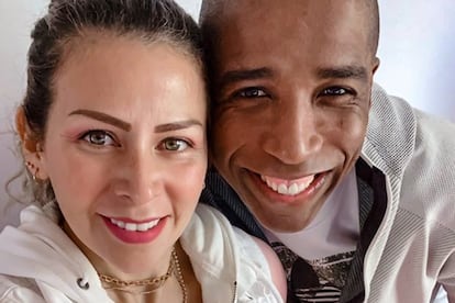 El futbolista Luis 'Cuto' Guadalupe y su esposa Magaly Medina.