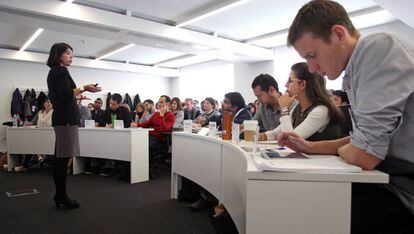 Una clase del International MBA en el Instituto de Empresa en Madrid.