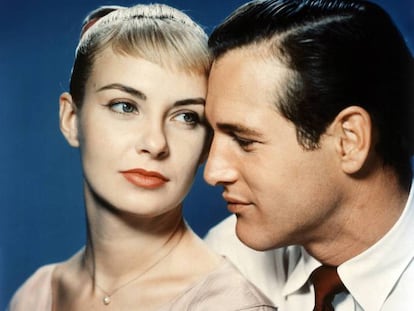 Paul Newman junto a Joanne Woodward.