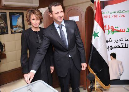 Asma y Bachar el Asad.