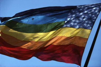 Bandera original del Orgullo Gay de 1978. |