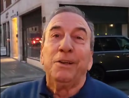 José Luis Perales, in a capture of a video broadcast by his social networks.
