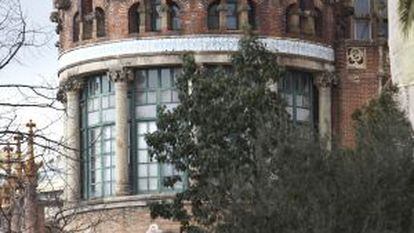 Edificios del recinto histórico modernista del hospital de Sant Pau.