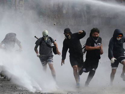 Protestas contra el Gobierno en Santiago de Chile.