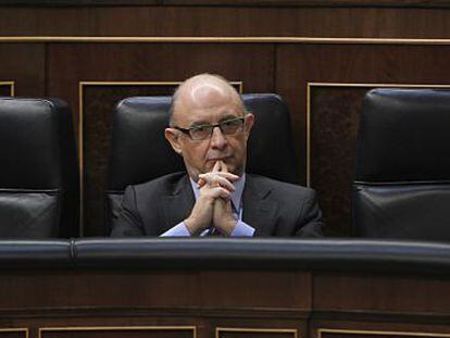 Crist&oacute;bal Montoro, en el Congreso de los Diputados