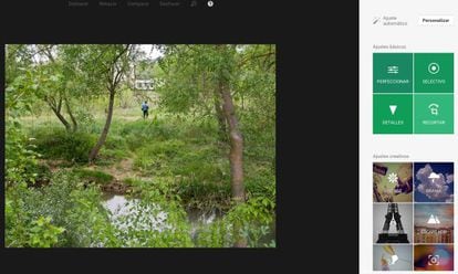 Opciones para modificar fotografías con Google.