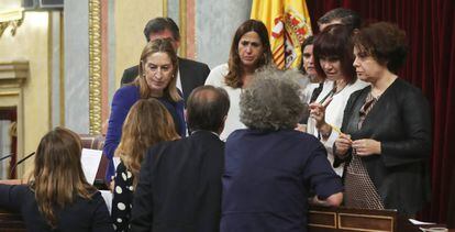 Los miembros de la Mesa del Congreso.