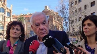 El alcaldable de ERC al Ayuntamiento de Barcelona, Ernest Maragall, este domingo.