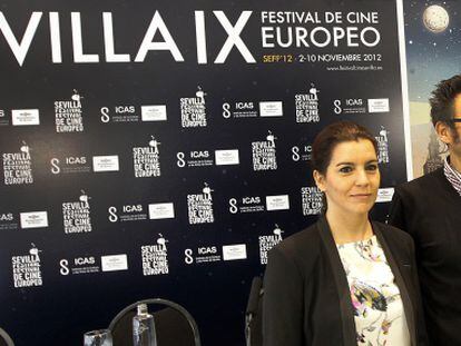La actriz Laila Marull parte jurado del Festival de Cine Europeo de Sevilla, junto al director del certamen, Jos&eacute; Luis Cienfuegos.