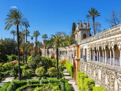 Palacio y jardines del Real Alcázar de Sevilla. 
