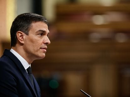 Pedro Sánchez en el Congreso.