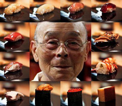 El cocinero Jiro Ono, en el cartel de la película 'Jiro dreams of sishi' (David Gelb, 2011).