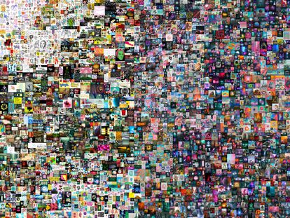 'Everydays: The First 5000 Days ('Todos los días: los primeros 5.000 días'), el collage de 5.000 imágenes de Beeple.