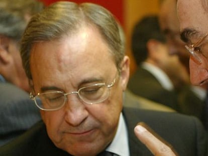 Florentino Pérez e Ignacio Sánchez Galán, en una foto de archivo.