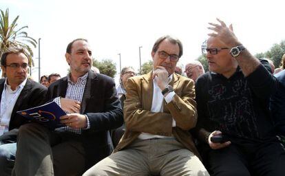 El presidente catal&aacute;n Artur Mas (CDC) junto a Ramon Espadaler (Uni&oacute;).