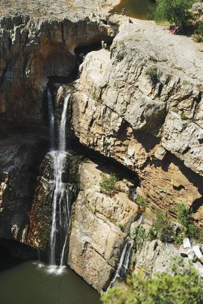 La cascada de La Cimbarra, en Jaén. 