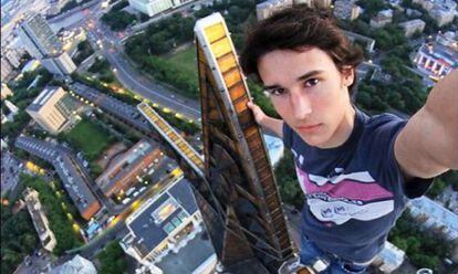 Kirill Oreshkin, rey del 'selfi' extremo.