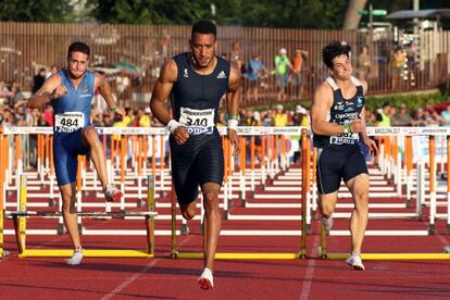 Orlando Ortega, el domingo pasado, ganando los campeonatos de España.
