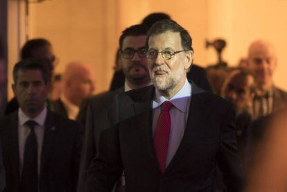 Mariano Rajoy en una trobada del Cercle d'Economia.