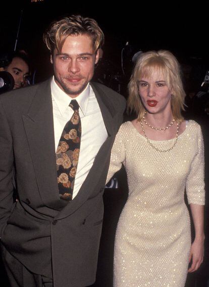 Brad Pitt y Juliette Lewis en el estreno de 'El cabo del miedo' en noviembre de 1991, en el teatro Ziegfeld de Nueva York.